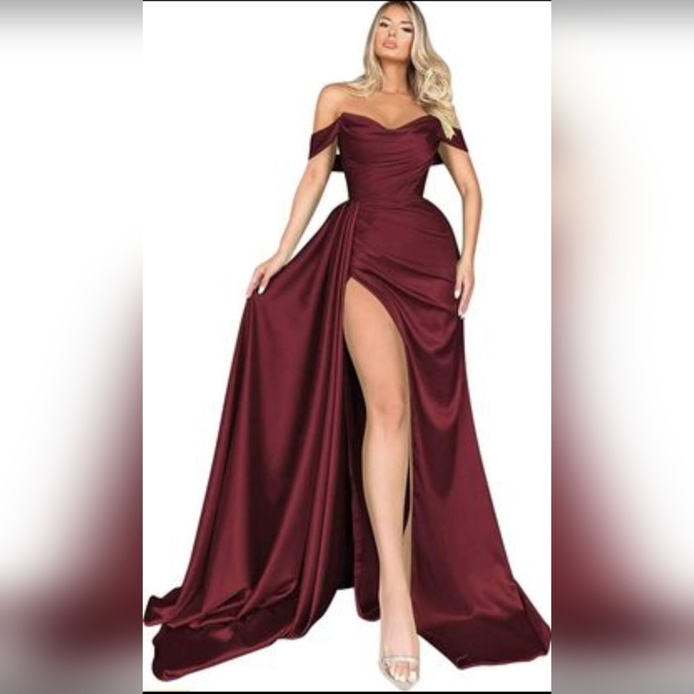 Red Satin dress